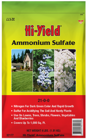 Hi-Yield AMMONIUM SULFATE 21-0-0 (4 lb)