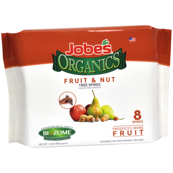 Jobe’s Organics Spikes for Fruit & Nut Trees (8 Spikes)
