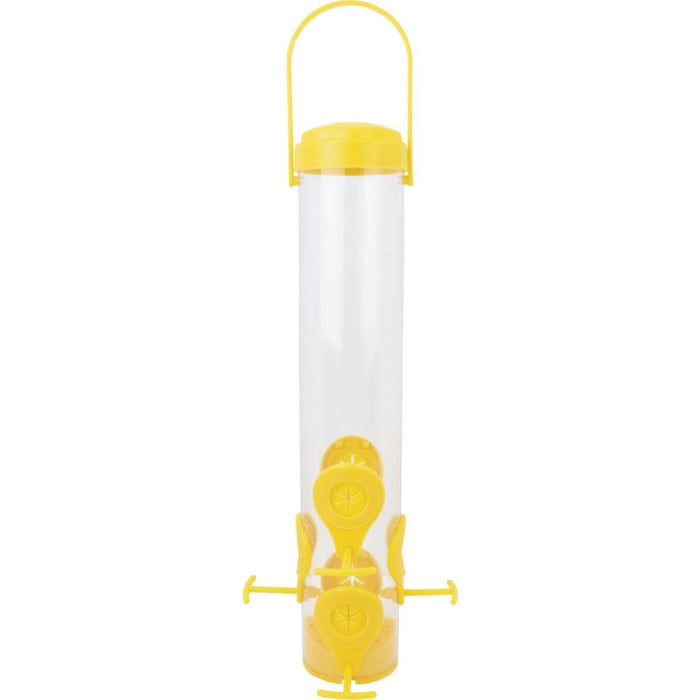Perky-Pet Classic 14-1/2 In. 1.5 Lb. Capacity Yellow Nyjer Seed Finch Thistle Feeder