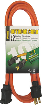 501625 25 16/3 SJTW ORANGE OUTDOOR EXT CORD