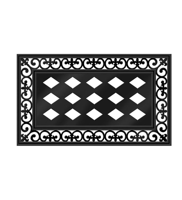 Evergreen Fleur Scroll Sassafras Mat Tray, 29.91" X 17.72"