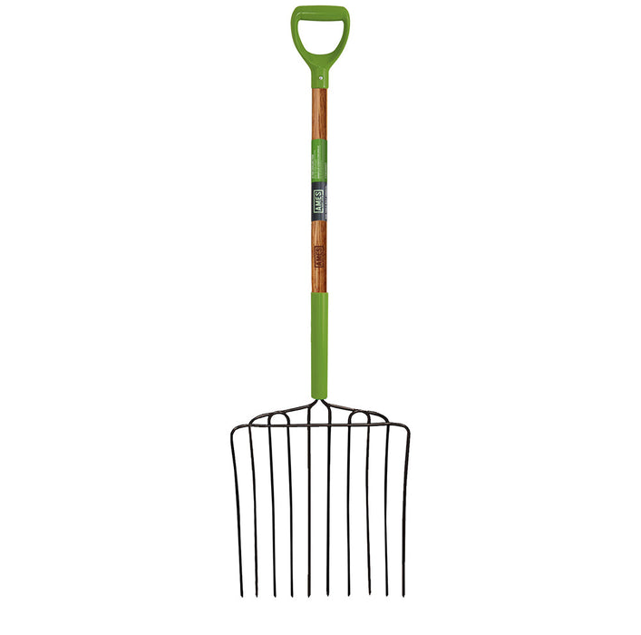 Ames 10-Tine Ensilage Fork Wood Handle