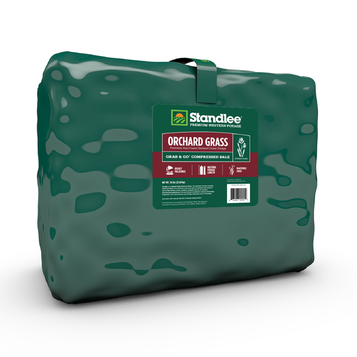Standlee Premium Western Forage Orchard Grass Grab & Go Compressed Hay Bale