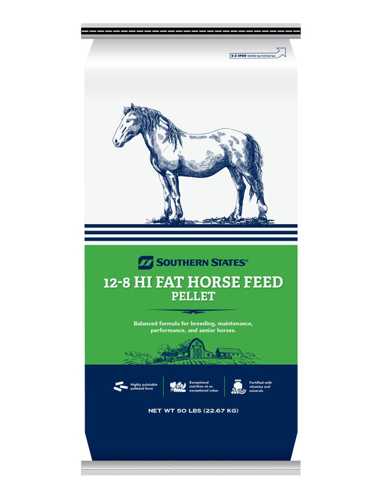 Southern States® 12-8 Hi Fat Horse Feed Pellet
