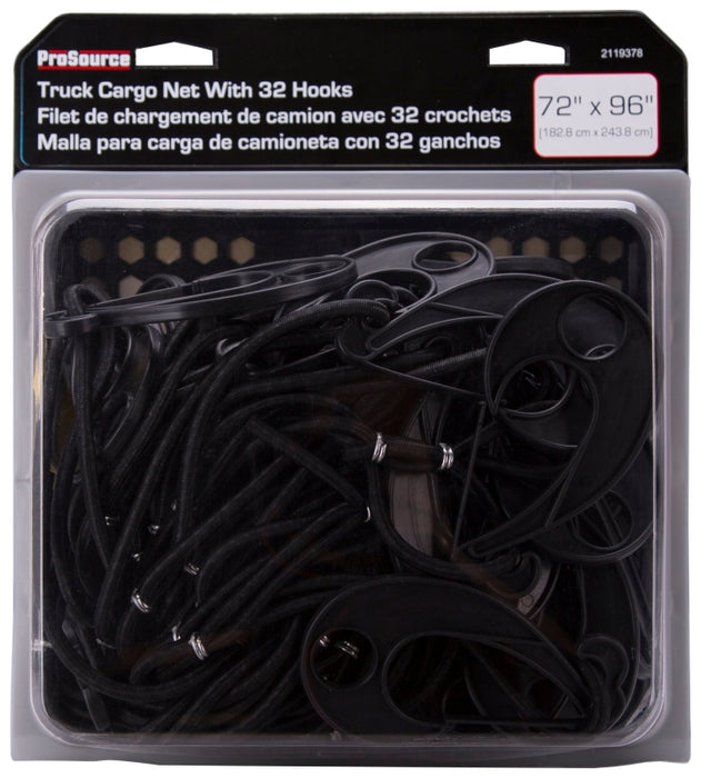 ProSource Cargo Net Rubber Black