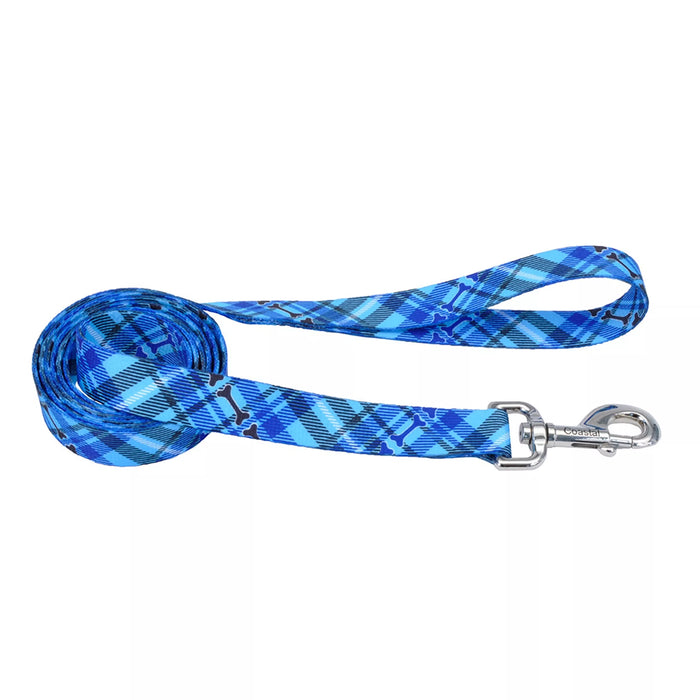 Coastal Pet Products Styles Dog Leash Plaid Bone 1" x 6'