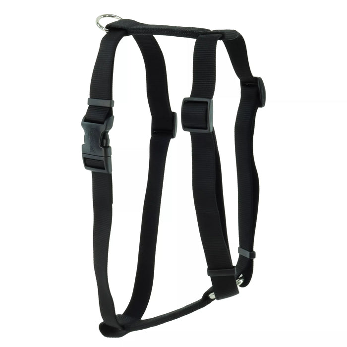 Coastal Pet Products Standard Adjustable Dog Harness Medium, Black, 3/4" x 18"- 30"