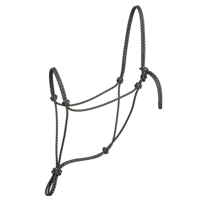 Weaver Silvertip® Big Sky Rope Halter (Black/Silver)