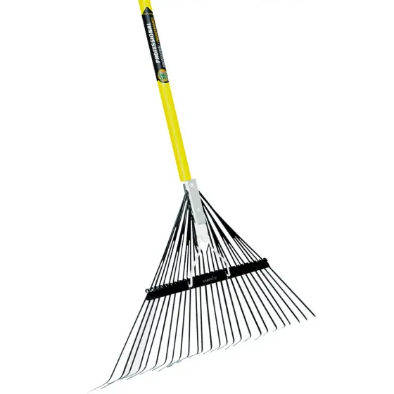 Vulcan Fiberglass Lawn Leaf Rake 26 Tine (54" Fiberglass Handle)