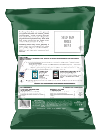 Jonathan Green Black Beauty® Dense Shade Grass Seed