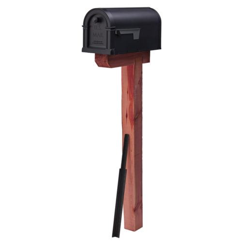 Architectural Mailboxes Cedar Drive-In Mailbox Post (43.3" H x 6" W x 16" D)