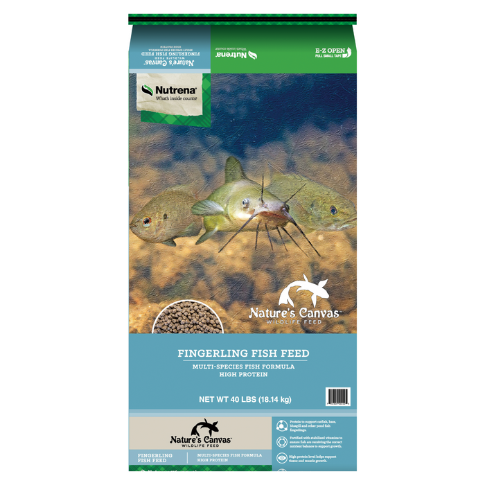 Nutrena® Nature's Canvas™ Fingerling Fish Feed Extruded (40 lbs)