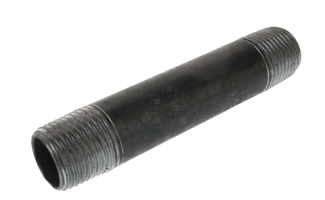 World Wide Sourcing 12-5140 Black Schedule 40 Pipe Nipple (1/2" x 4")