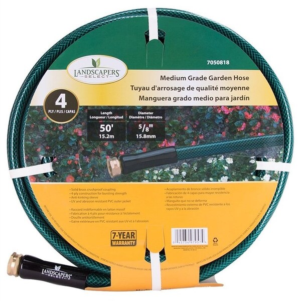 Landscapers Select Hose Med Duty 4Ply (5/8" X 50')