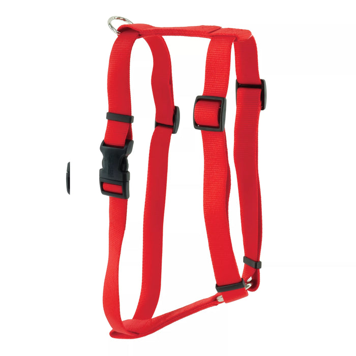 Coastal Pet Products Standard Adjustable Dog Harness Medium, Red 3/4" x 18"- 30"