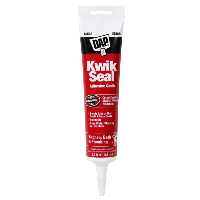 Dap Kwik Seal® Kitchen & Bath Adhesive Caulk (5.50 FL OZ, White)