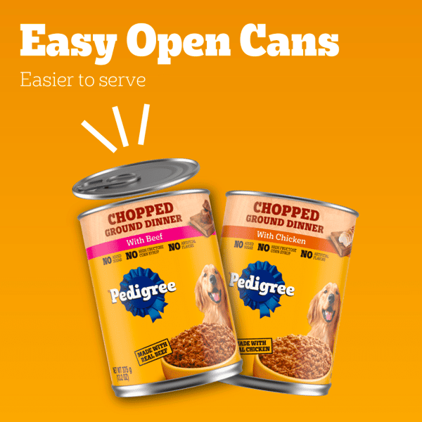 Pedigree Chopped Ground Dinner Multipack with Chicken and Beef Canned Dog Food