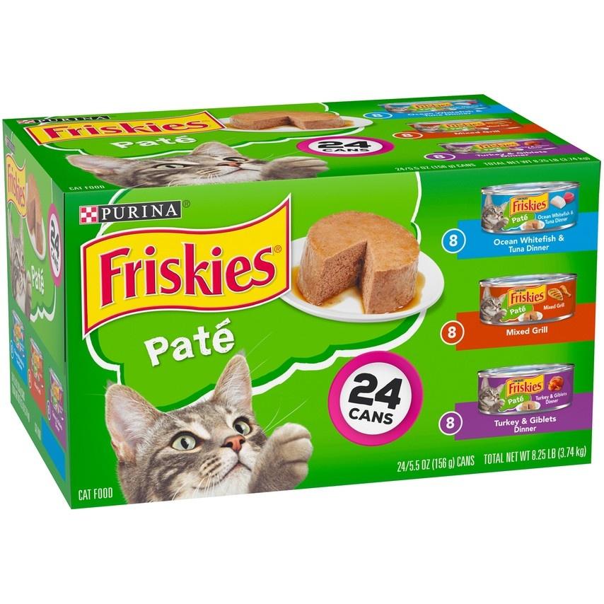 Friskies Classic Pate Cat Food, Variety Pack
