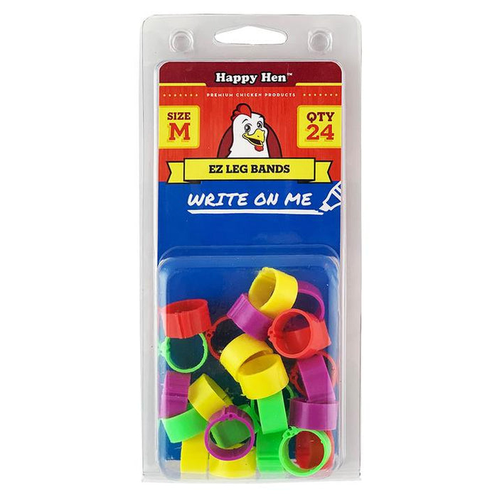National Band & Tag Celluloid Leg Bands For Poultry – Size 9 – 25 Pieces – Clip Style