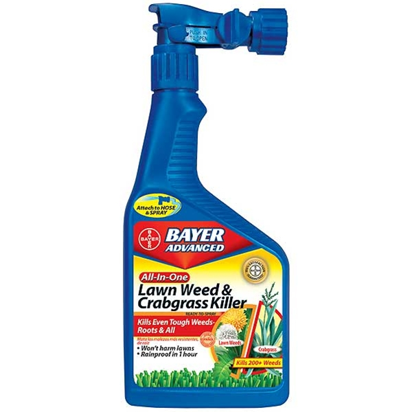 bayer turf herbicides Bayer 704080A All-In-One Lawn Weed & Crabgrass Killer, 32 oz