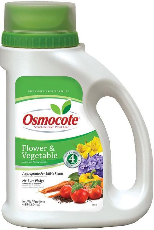 vegetable plant food fertilizer Osmocote 8 lb Flower & Vegetable Smart Release Plant Food