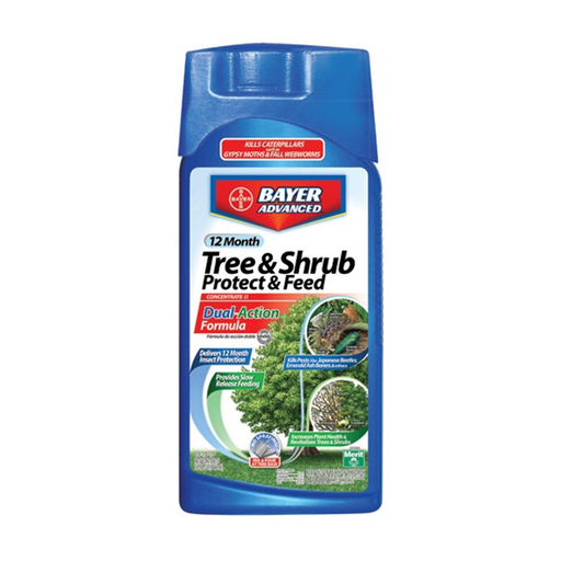 bayer advanced insect control plus fertilizer plant spikes Bayer Tree & Shrub PROTECT/FEED 32 oz. Concentrate