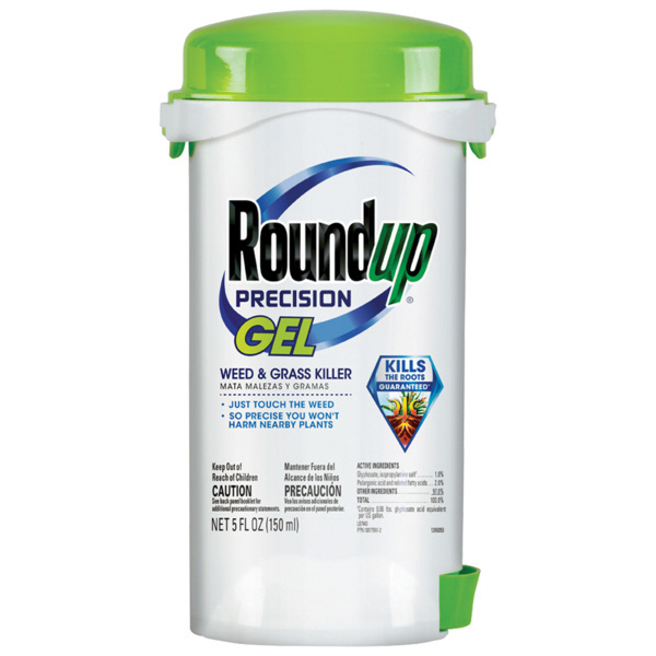 glyphosate-based herbicide home depot Roundup Precision Gel Weed & Grass Killer 5 oz