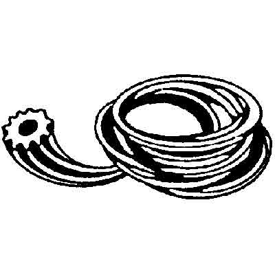 Prime-Line Screen Retainer Vinyl Spline .12" Round Gray 25' per roll