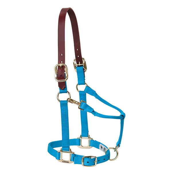 Weaver Leather Breakaway Original Adjustable Chin And Throat Snap Halter Average 1" Blue