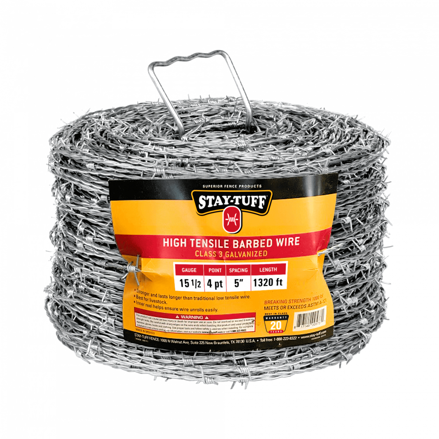 Stay-Tuff High Tensile Barbed Wire Class 3