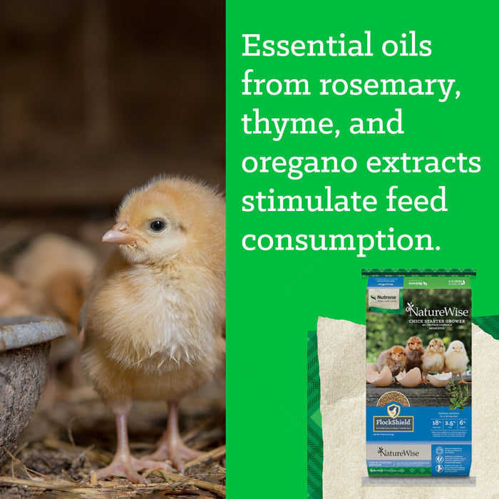 NatureWise® Chick Starter Grower 18% Protein Crumble Medicated