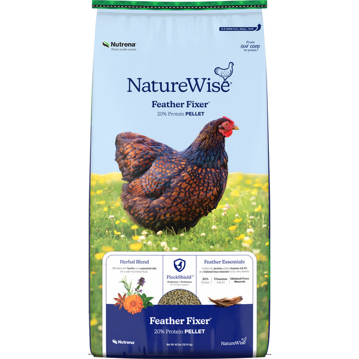 NatureWise® 20% Protein Feather Fixer Pellet Poultry Feed