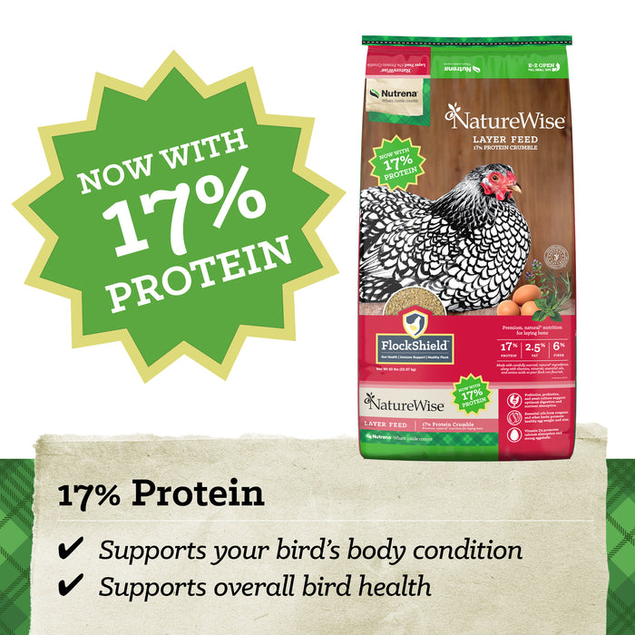 NatureWise® 17% Protein Layer Crumble Poultry Feed