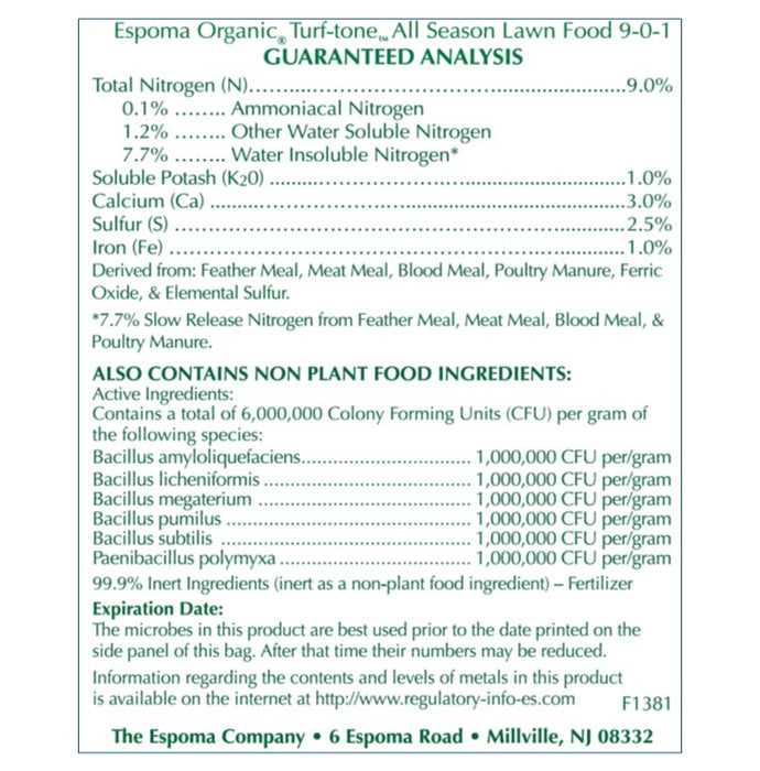 Espoma Turf-tone™ All Season Lawn Food