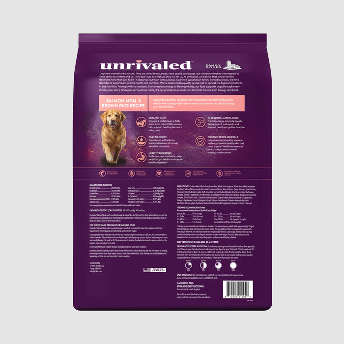 Unrivaled Salmon Meal & Brown Rice Recipe 24/14 Dog Food