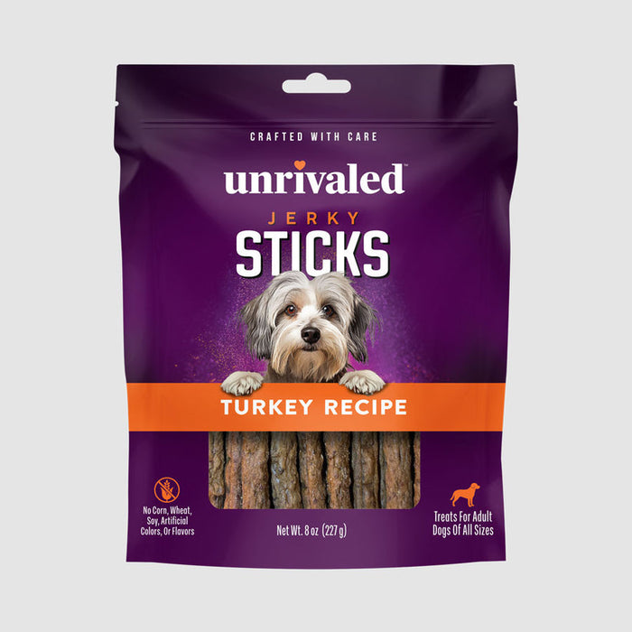 Unrivaled Jerky Sticks - Turkey Recipe Dog Treats