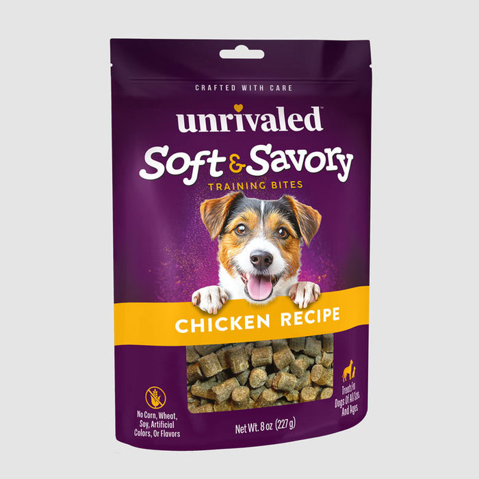Unrivaled Soft & Savory Training Bites - Chicken Recipe Dog Treats