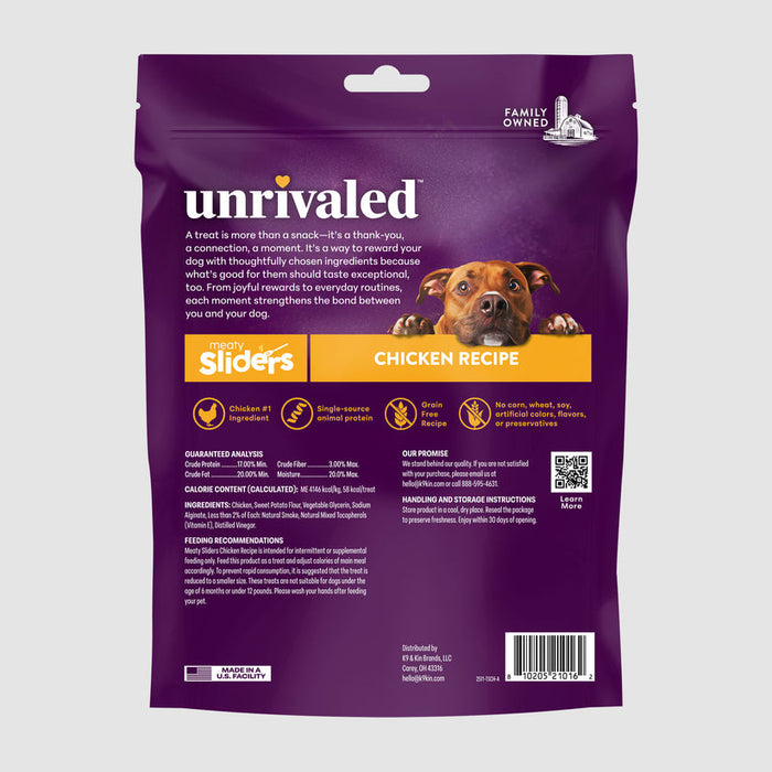 Unrivaled Meaty Sliders - Chicken Recipe Dog Treats