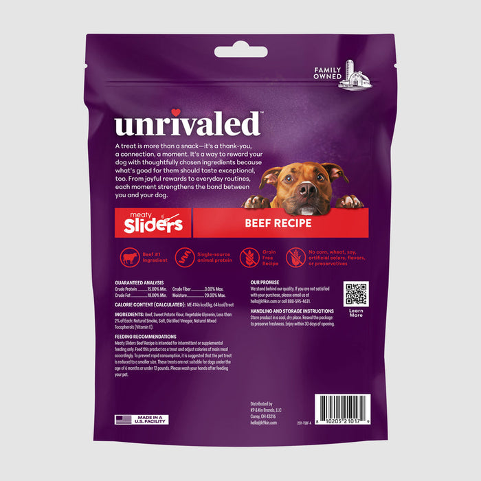 Unrivaled Meaty Sliders - Beef Recipe Dog Treats