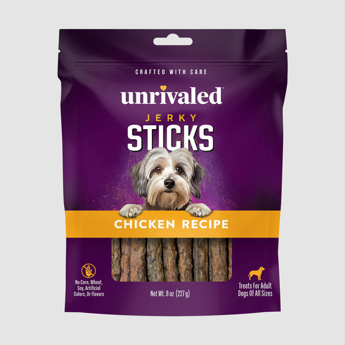 Unrivaled Jerky Sticks - Chicken Recipe Dog Treats