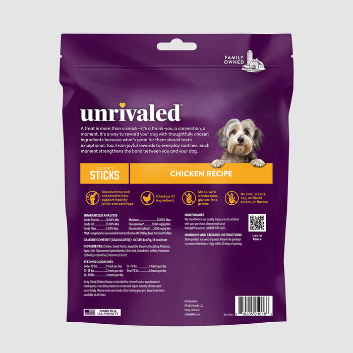 Unrivaled Jerky Sticks - Chicken Recipe Dog Treats