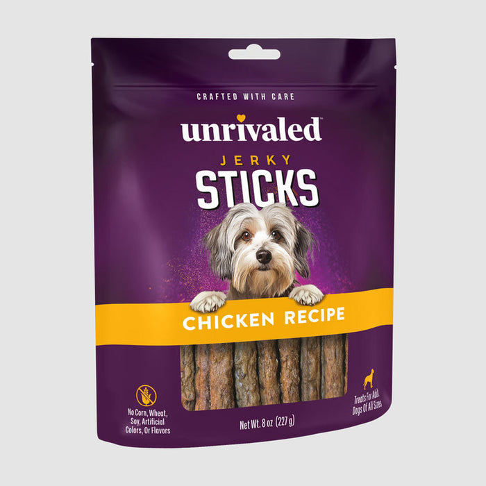 Unrivaled Jerky Sticks - Chicken Recipe Dog Treats
