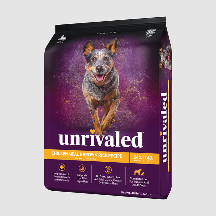 Unrivaled Chicken Meal & Brown Rice Recipe 24/14 Dog Food