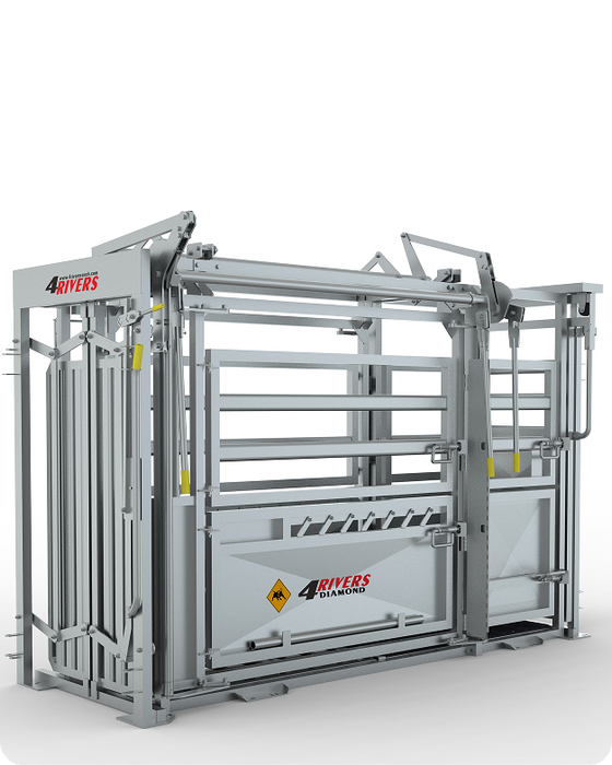 4Rivers 4 Diamond Cattle Squeeze Chute with Floor