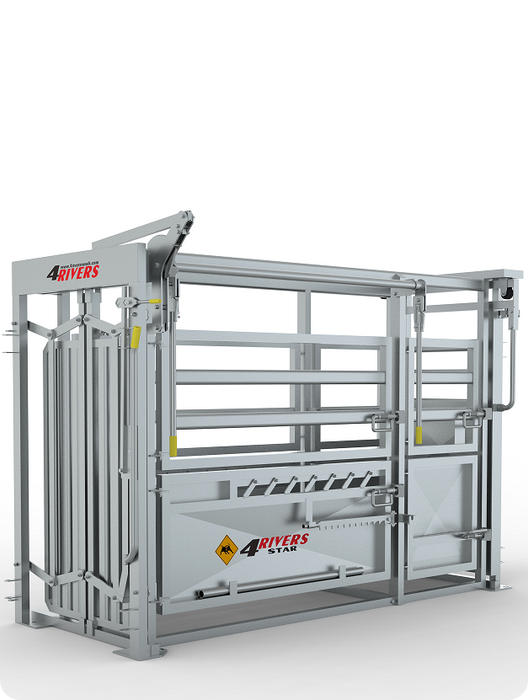 4Rivers 4 Star Cattle Squeeze Chute with Floor