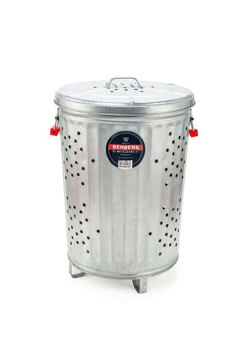 Behrens 20 Gallon Galvanized Steel Outdoor Compost Can with Lid