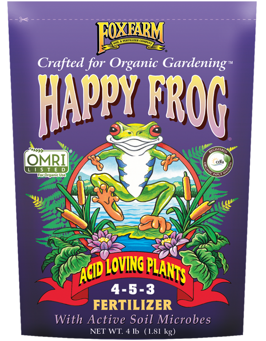 fox farm plant fertilizer FoxFarm Happy Frog Acid-Loving Plants Fertilizer, 4 lbs