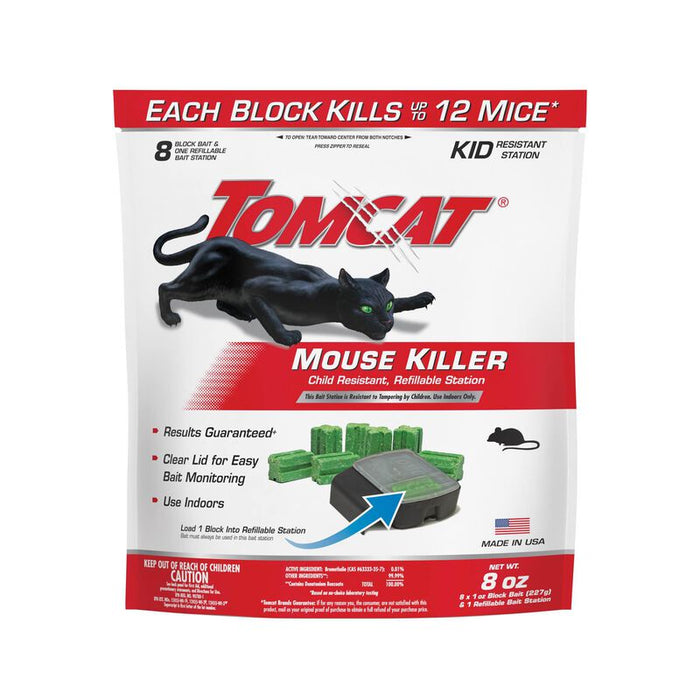 Tomcat® Mouse Killer Child Resistant, Refillable Station