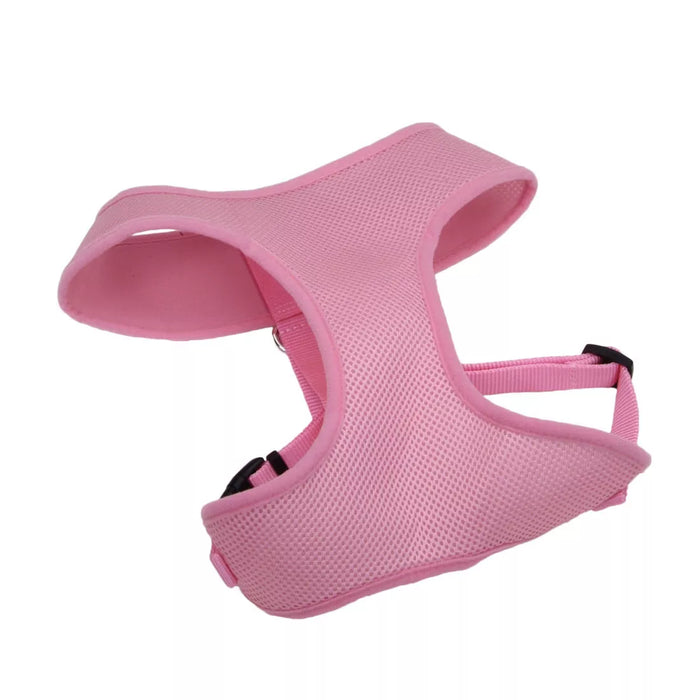 Coastal Pet Products Comfort Soft Adjustable Dog Harness Pink Bright, 3/8" x 14"-16"