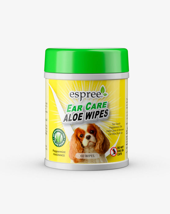 Espree Ear Care Aloe Cleaning Wipes for Dogs 60 Count